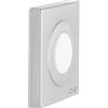 WAGNER Fermaporta AVVITARE o INCOLLARE - 30 x 30 x 9 mm I Fermaporta a muro I Corpo in zinco pressofuso con effetto inox, protezione paracolpi in gomma termostatica bianco - 15515611