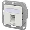 METZ CONNECT E-DAT C6A IDC - Scatola a 1 porta, UPK, colore: Bianco traffico