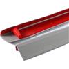 Zayejod Listello Antiscivolo per Scale a Bordo Arrotondato, Bordo Autoadesivo in Vinile per Gradini - Profilo in PVC Anti-Slip per Sicurezza Familiare (50mm/1M, Grigio)
