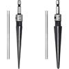 ANBOO 2 alesatore conico, alesatore a mano, alesatore, alesatore conico, per smussatura e perni finali, foro 3-13 mm e 5-16 mm