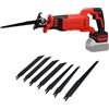Roadtime Sega a Gattuccio per Milwaukee 18V (senza Batterie), Seghetto Elettrica 0-3500 SPM Velocità Variabile con 8 Lame, motore brushless a bassa rumorosità Adatto per Tagliare Legno e Metallo