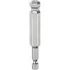 QUARKZMAN Punte Cacciavite Magnetica a Sfere 10mm (H10) Dimensione 1/4 Asta Esagonale 75mm (3) Lunghezza Punte Testa Sferica Magnetica Acciaio S2 Metrico.