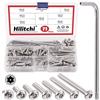 Hilitchi 70 viti di sicurezza Torx M6 in acciaio inox con attacco T30