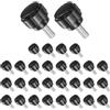 CoCud Viti a Mano Zigrinate, Filettatura M4 Lunghezza Filettatura 10mm Pomelli in Plastica Viti di Fissaggio - (Applicazioni: per Macchine Seghetto), 30 Pezzi