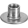 QUARKZMAN Dadi a T M8, 12 Pezzi Dadi a T in Acciaio Al Carbonio, Dadi a Base Rotonda Saldabili con Foro Passante Altezza 10mm Inserto Filettato Femmina