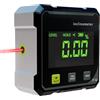 Wxeadu Livella Digitale, Goniometro Digitale con Laser, Inclinometro Digitale Ricaricabile con LED, Digital Angle Finder con 4 Lati Magnetici, Digitale Bevel Box per Lavori in Legno, Lavori, Edilizia