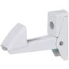 ANDROMEDAGIE® | Alberts 307769 | 10 Pezzi Ferma Persiane e Porte | Chiusura Automatica | Alluminio Verniciato Bianco | Distanza Fermo-Piastra 15-50 mm