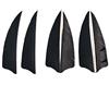 SHARROW 50pcs Tiro con L'Arco Piuma di Freccia Naturale Freccia Piuma di Tacchino Fletches Fletching (Nero)
