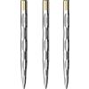 Mission Darts Laser Plus, Punte in Acciaio laserato, Arco Solido, Argento, 32 mm