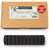 clorophilla. Clorophilla Carboncini per Incenso [ACCENSIONE RAPIDA]- Carboncino per Incenso Ecologico, Carbone Vegetale di Alta Qualità, 100% Naturali per Grani e Resine (100 carboncini)