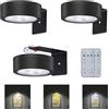 MIOBLUE Confezione da 3 luci per quadri a batteria, luce magnetica senza fili con telecomando, timer dimmerabile per cornici, opere d'arte e decorazioni da parete
