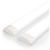 BrightFly Plafoniera Da Esterno 1.2 M, 36 W 6500 K Barra LED, Alloggiamento Integrato A Prova Di Polvere, Flessibile A Soffitto Lineare A Soffitto, Senza Spina, Senza Bisogno Di Terra, Confezione Da 2.