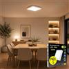CLAR - Plafoniera LED Quadrata, Lampada Soffitto Esterno, Lampadario Bagno, Lampada Cucina, 4000ºK, 12W, Garanzia 3 Anni (Pack 5)