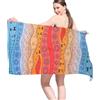 Vorvowry Telo Mare Grande Microfibra Uomo Donna Leggero Asciugatura Rapida Asciugamano Mare Telo Spiaggia Antisabbia con Borsa in Rete 80×180cm Cammello del Deserto