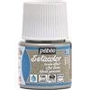 Pebeo - Colore per Tessuti Setacolor, Effetto Scamosciato, flacone da 45 ml, Colore: Grigio