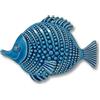 Toocook Animali marini in ceramica naturale o smaltata per Decorazione Murale e Arredo Casa, Realizzati Artigianalmente, Idea Regalo Made in Italy (Pesce Blu)