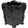 BESPORTBLE Porta pennelli da trucco gotico, elegante organizer vintage in acrilico per cosmetici, penne e matite, design decorativo intagliato a forma di farfalla in nero, per casa e scrivania
