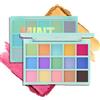 Boobeen Palette di 15 ombretti, temi colorati con glitter opachi altamente pigmentati, pigmenti pressati a lunga tenuta per look natalizi e stagionali (verde)