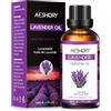 AESHORY Olio Essenziale di Lavanda 50ML, Naturali Olio di Lavanda, Olio Profumati Aromaterapia Premium per Diffusori, SPA, Massaggio, Cura della Pelle