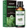 AESHORY Olio Essenziale di Rosmarino 50ML, Naturali Olio di Rosmarino, Olio Profumati Aromaterapia Premium per Diffusori, SPA, Massaggio, Cura della Pelle