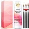 MUSILAN Acrilico Liquid Monomer 150 ml acrilico liquido inodore per unghie liquido acrilico con 3 pennelli acrilici per indurire lentamente, non-yellowing, set per unghie per principianti e studio di