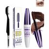 LYSdefeu Mascara Marrone in Fibra di Seta 5D Volumizzante e Allungante, Effetto Ciglia Finte, Waterproof Lunga Durata Con Pennello Per Ciglia, Creando un Glamour Trucco Occhi-02