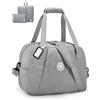 BAGZY Bagaglio a Mano 40x30x20 Wizzair, Borsone da Viaggio Donna 25L Borsa Ospedale Parto con Bagnata Borsone Palestra Sportiva Impermeabile Borsas da Viaggio Nylon Borsa per Aereo Nascita Uomo Grigio