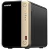 GielleService NAS SERVER TOWER QNAP TS-264-8G Processore Intel Celeron N4505 Memoria 8 GB 2 alloggiamenti (2,5, 3,5, M.2) USB HDMI RJ-45