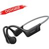 DOOGEE Cuffie a conduzione ossea DOOGEE BoneBeat Run, auricolari wireless open-ear, Bluetooth 5.4, impermeabili, per musica e chiamate, ideali per lo sport all'aperto.