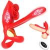 SXOVO Anello Vibrante per Lei e Lui - 2 in 1 Cock Ring con Stimolatore Clitoride Femminile, Vibratore Coppia con Telecomando per Ritardante Eiaculazione Precoce e Migliora Orgasmo, Toys Sessuali per Uomini