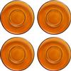 HK LIVING - Tazzina da caffè anni '70 in vetro Set di 4 pezzi 70s ceramics - Arancione - Vetro