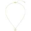 BOSS Jewelry Collana con Pendente da Donna Collezione DOUBLE B DIVINE in Acciaio Inossidabile con Placcatura Ionica Oro Giallo decorato con Cristalli - 1580837