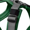 Hunter Imbracatura per cani Maldon UP, colore verde scuro/grigio, morbida imbottitura e confortevole, altamente riflettente grazie alla Scotchlite 3M, regolabile in 4 posizioni, con manico imbottito