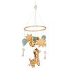 Sterntaler Decorativo mobile giraffa e leone - imbottitura in filigrana, tessuto morbido, anello in legno - bella decorazione per la cameretta dei bambini e aiuto per dormire