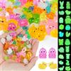 Ainiv 60 PCS Mini Animali Luminosi in Resina, Stili Multipli Piccoli Animali in Resina, per Giardino Delle Fate, Micro Paesaggio, Acquario, Decorazione per Casa Delle Bambole