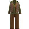 Lito Angels Children's Apparel Lito Angels Costume Medievale per Bambino stile Cavaliere del Drago, Arciere della Foresta e Avventuriero Vichingo con Gilet in Peluche per Carnevale, Halloween e Giornata del Libro, Verde 5-12 Anni