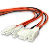 VUNIVERSUM 2 paia (4 pezzi) Premium Nylon Japan 13,5 mm connettore maschio femmina femmina femmina con cavo da 30 cm 18 AWG per cavo adattatore batteria Lipo accoppiatore compatibile con batteria Tamiya RC LED