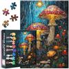 TISHIRON Puzzle a mosaico di funghi magici Jigsaw come regalo per amici, famiglia, 1000 pezzi di decompressione Jigsaw puzzle divertenti funghi puzzle per adulti decorazione della casa 50 cm x 70 cm