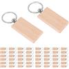 SODIAL 50 ID Chiave per Incisione Rettangolare nel Legno Bianco Poss5682