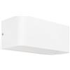 Eglo connect.z Sania-z - Lampada da parete a LED per esterni, Smart Home, con app e controllo vocale Alexa, in plastica colore bianco, IP55, caldo-bianco freddo, RGB