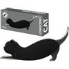 Fisura - Cavatappi originale gatto. Cavatappi in acciaio inossidabile con taglia capsule. Apribottiglie per vino divertente. Apribottiglie per birra, idea regalo.