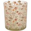 Cosy & Trendy Cosy Home Set di 6 candelabri in vetro a forma di fungo, beige, 7 x 7 x 8 cm
