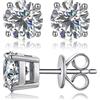 Miaofu Orecchini Moissanite Donna Uomo Diamante creato dal laboratorio Placcato oro bianco 18K Argento 925 Orecchino Gioielli Regali 4mm