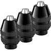 Mellbree 4486 Mandrino multifunzione per Dremel, confezione da 3, punte senza chiave per trapano da 0,8-3,2 mm, kit di sostituzione utensile rotativo compatibile con utensili rotanti Dremel 4486 3000