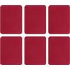 QUARKZMAN 6Pcs Toppe in Ferro per Riparazione Abbigliamento, Toppe per Riparazione Tessuti in Cotone per Vestiti Pantaloni Borse, 5x4 Pollici Rosso Scuro
