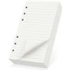 Yarotm Fogli A6 con Buchi 6 Anelli - 360 Pagine Fogli Carta di Ricarica 9.5x17.2cm - 100GSM Refill Paper - Inserti di Carta Righe 8mm per A6 6 Fori Appunti per Raccoglitori, Journal, Planner