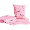 WACCOMT Pack 50 Buste Rosa in Polietilene per Spedizione di Capi di Abbigliamento Sacchetti Autoadesivi per Piccole Imprese Spedizione di Pacchi (15x20+5cm (5.91x7.87+1.97 inch))