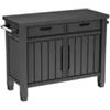 Keter Tavolino per barbecue keter unity xl colore grafite, 125,5x51,5x90 cm