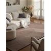 Hanse Home Hygge Skandi, tappeto di lana boho per soggiorno, camera da letto, sala da pranzo, corridoio, colore tortora, 80 x 150 cm