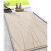chakme Tappetino da bagno in memory foam, antiscivolo, lavabile, morbido e assorbente, per bagno, colore beige, 50 x 80 cm